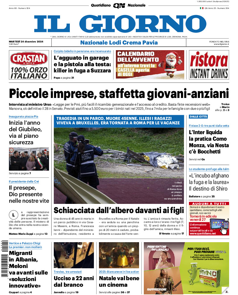 Prima-pagina-il giorno-edizione-di-oggi-20241224